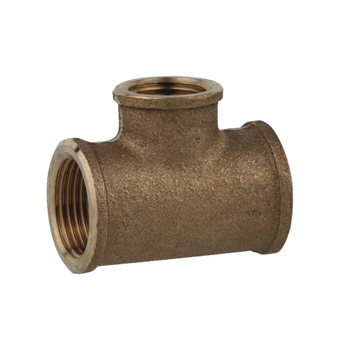 988957755 BR Té de réduction, vierge, 1" F x 3/4" F x 1" F, (3130)