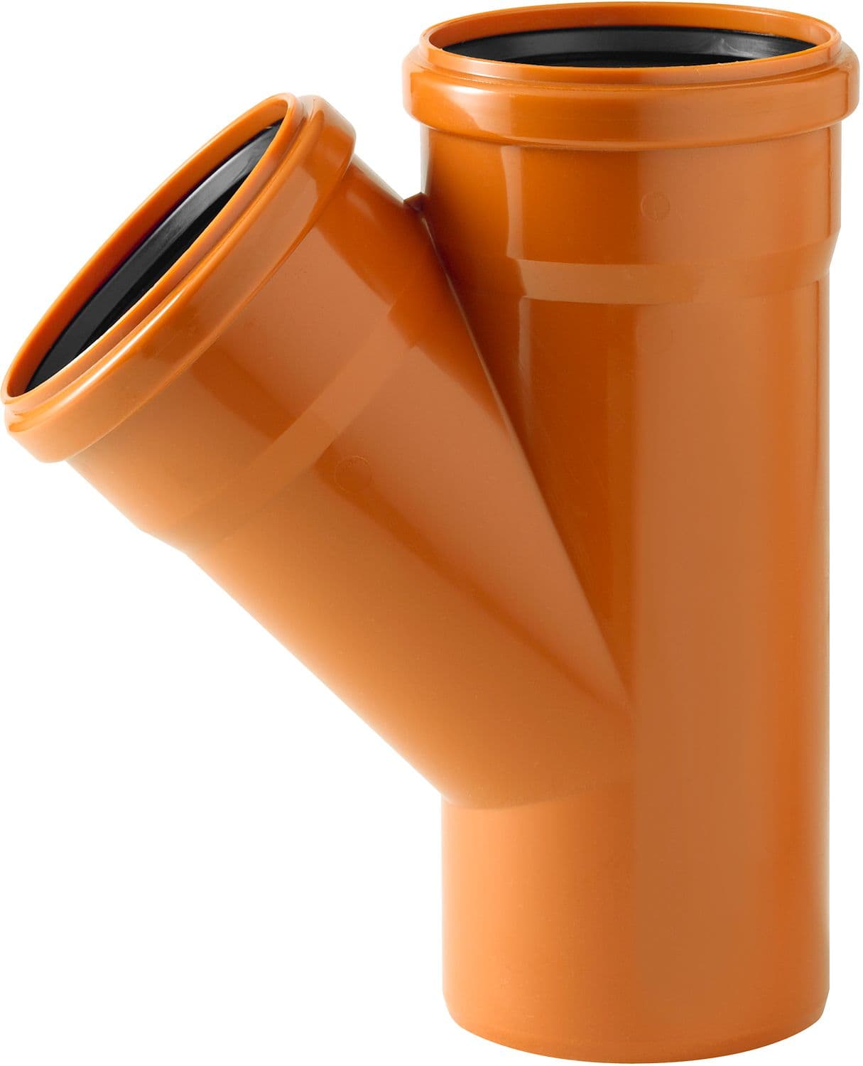 REDUCTION PVC-T 45° EGOUT 125-110-125MM ROUGE/BRUN