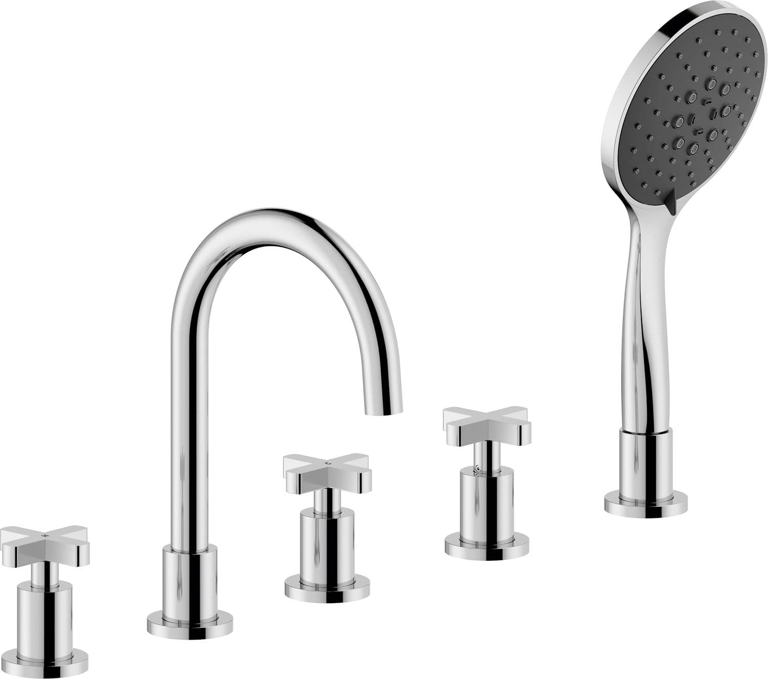 5 TROUS MELANGEUR BAIN LIRA NOBILI SAILLE 150MM CHROME