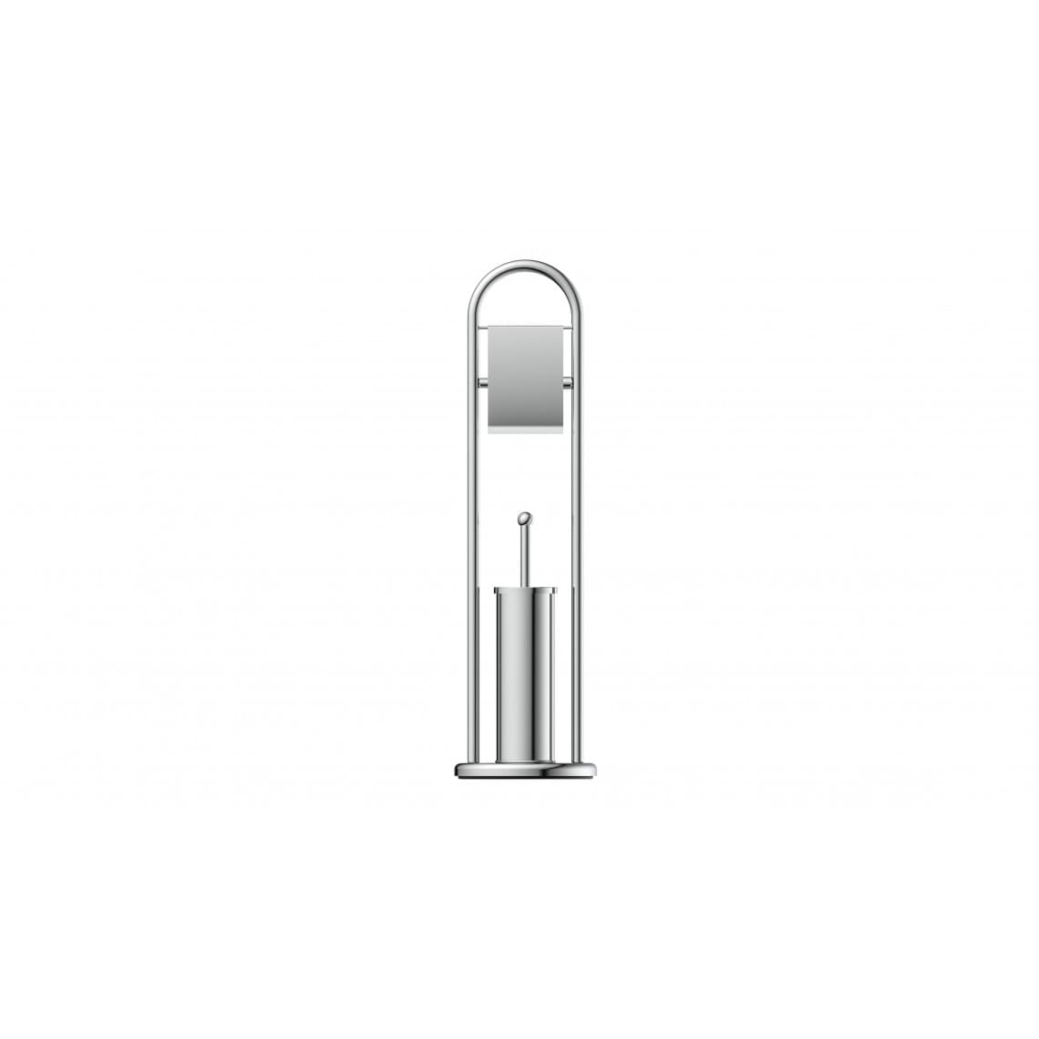 BA0001 Floor standing toilet set, toilet paper holder and brush holder, chrome
