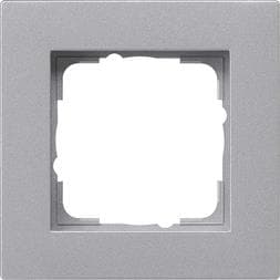 Cadre de finition Gira E2 pour le montage plat teinte Alu