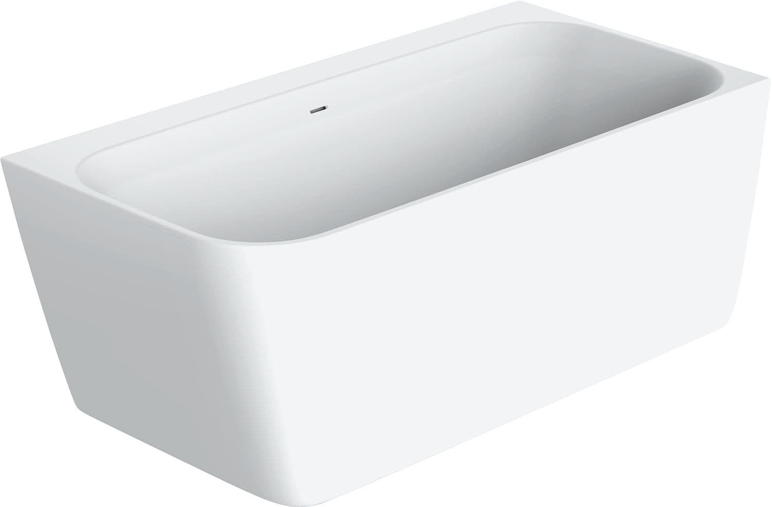 BAIGNOIRE+SIPHON+CLICK CREPINE 170X81 CORNER DROITE XONYX BLANC MAT