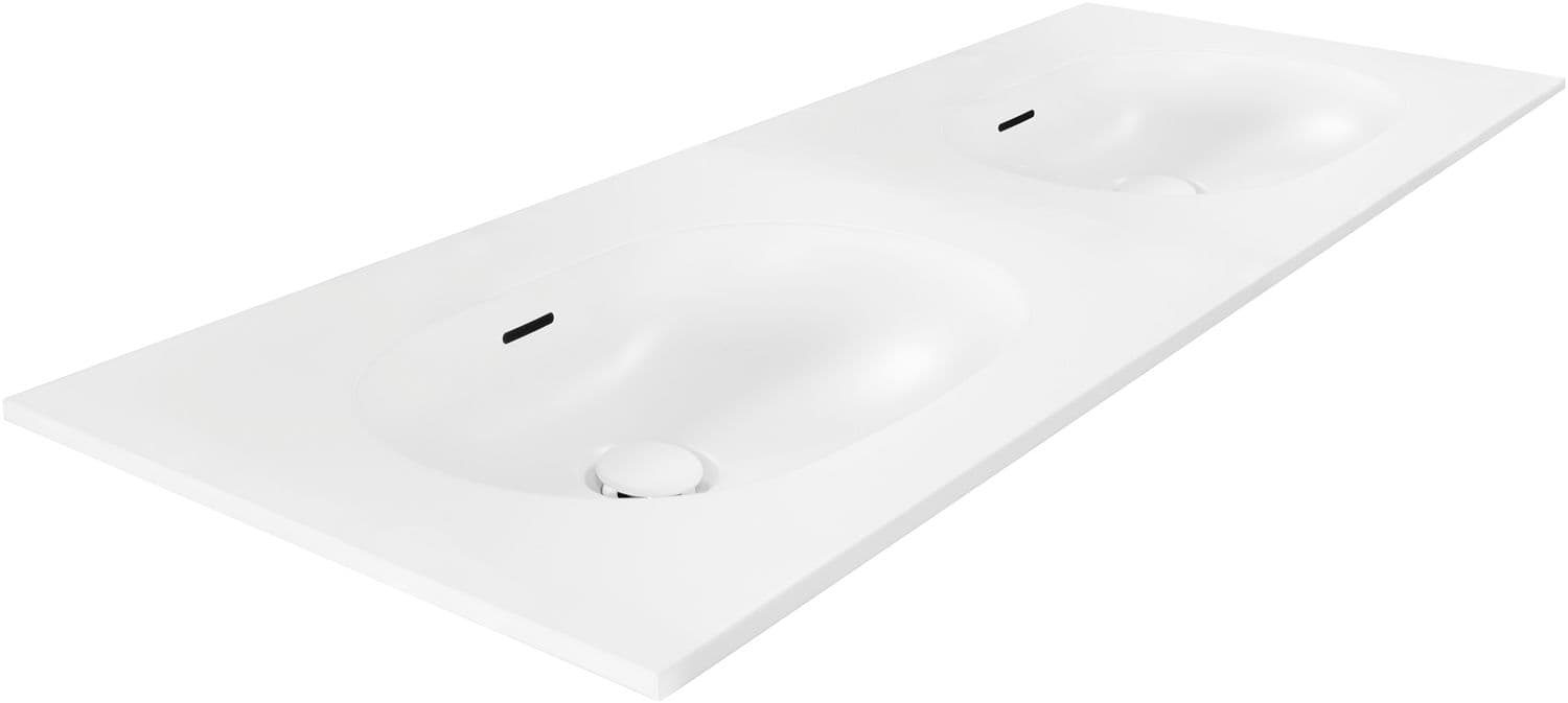 TABLETTE MOLTO/PURO/CRAFT/FOREST 140X50CM 2 LAVABO XONYX