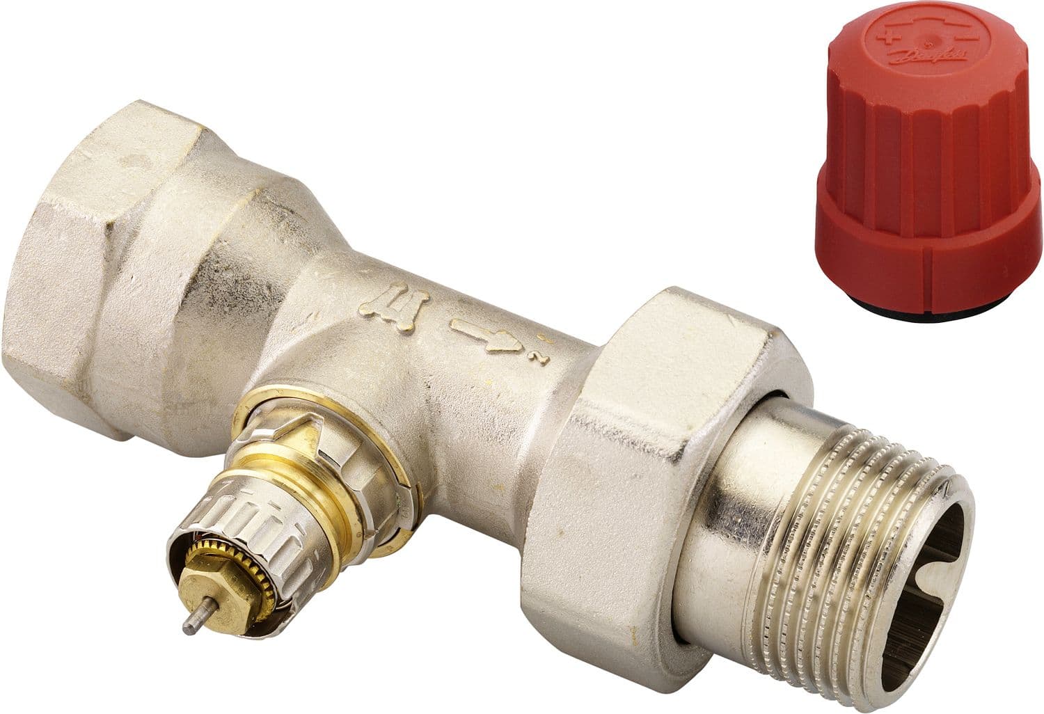 VANNE RADIATEUR THERMOSTATIQUE DANFOSS DROITE 4/4"MF