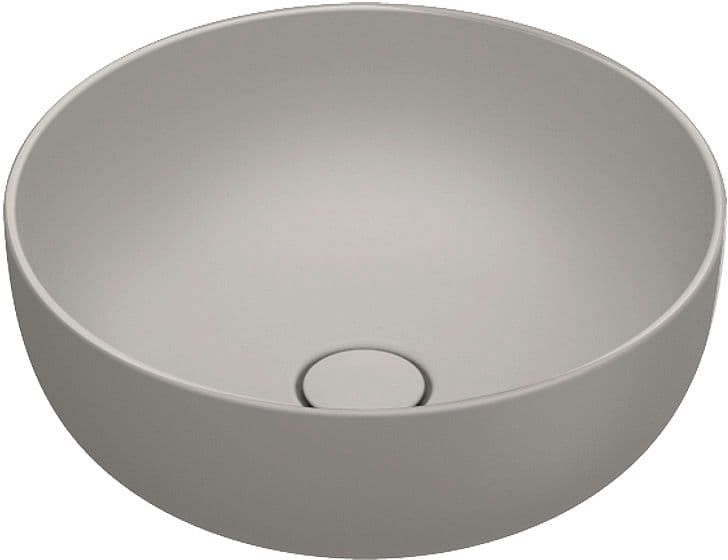 VASQUA A POSER SFERA CATALANO CATAGLAZE+ DIAMETRE 42 H16 SANS TROP-PLEIN TORTORA SATINATO