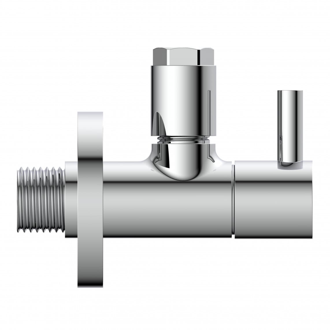 98166110 DEV-5WK, hoekstopkraan, 1/2"BU x 10 mmQ, met rozet
