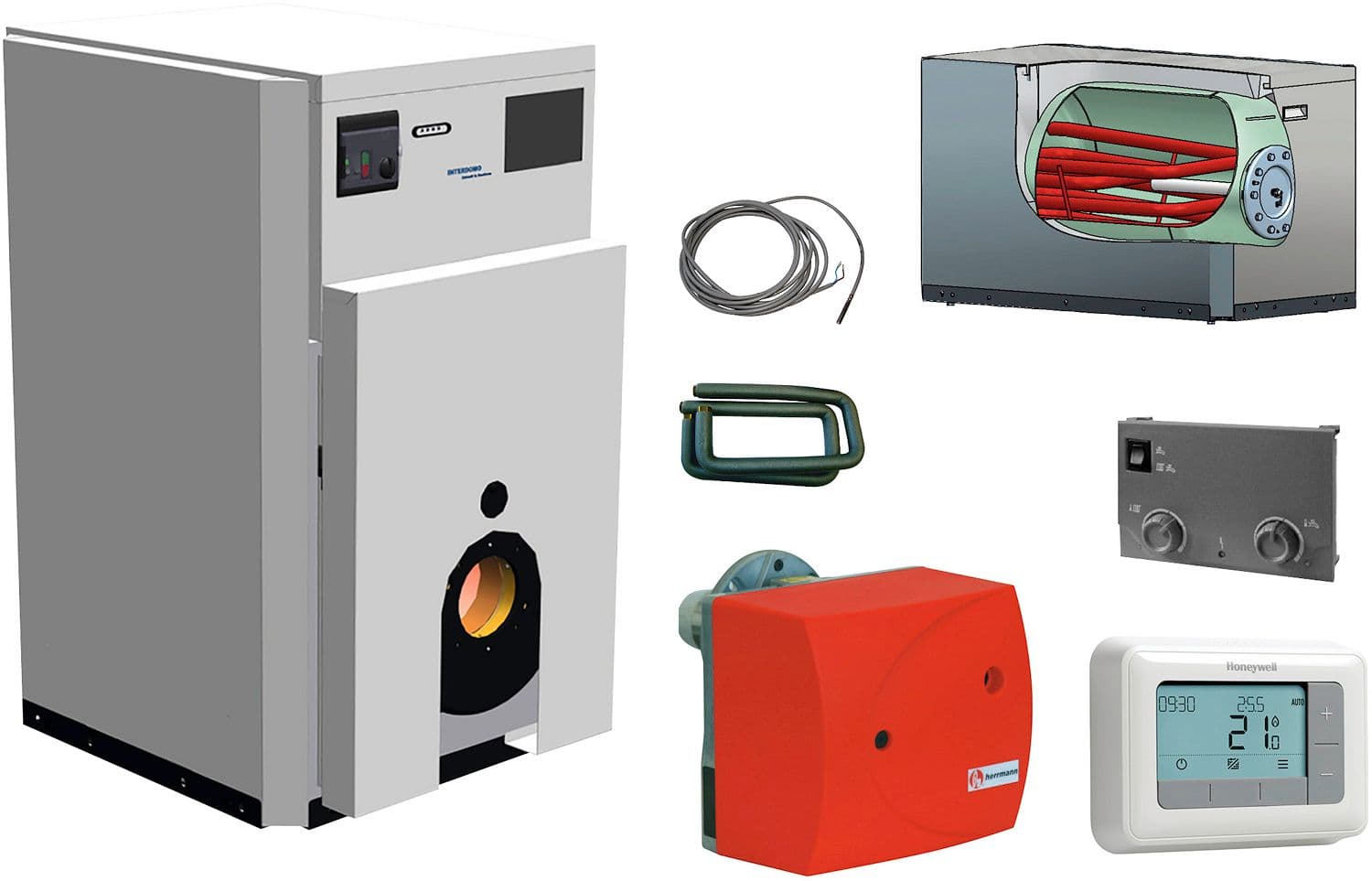 CHAUDIERE FIOUL AVEC BOILER AVEC HL60 ET REGULATION SIMPLE INTERDOMO ERP ECS B ERP CC B TAP L