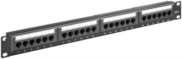 Panneau de brassage MicroConnect cat6 24 ports 19"