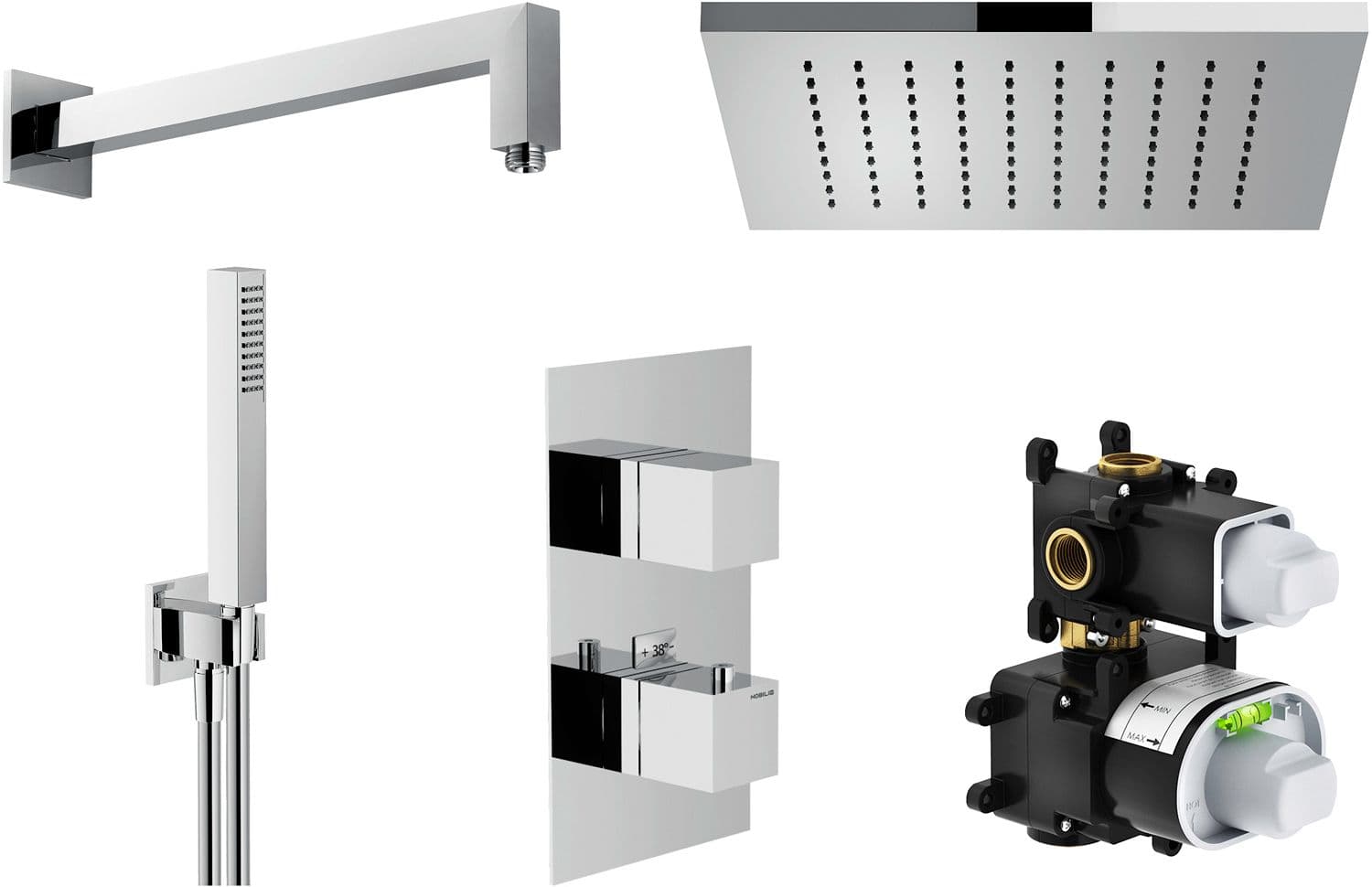 COMBINAISON DOUCHE A ENCASTRER MIA CHROME
