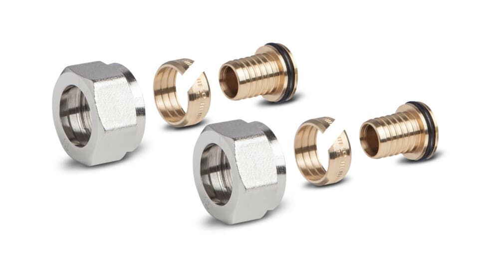 SYSTEMPEX raccords à sertir pour tube PEX 3/4" 16 x 2.2 2 pièces