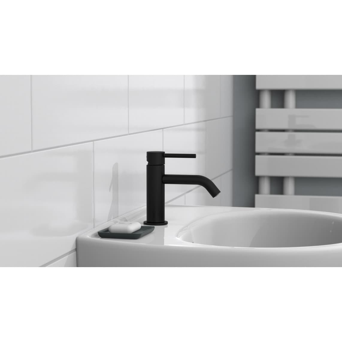 37965 ARAGON Cold water tap, black matt