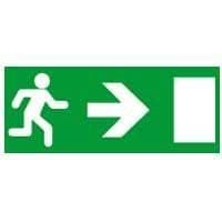 Pictogramme porte / flèche droite / homme pour luminaire sécurité strio 2 / G5 / étanche