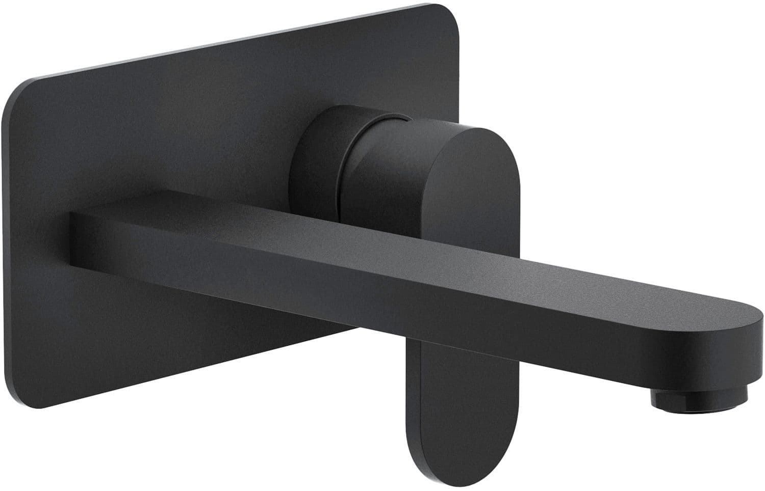 SET DE FINITION MITIGEUR LAVABO MURAL UP NOBILI 200MM NOIR MAT