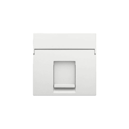 Enjoliveur data 1x RJ, couleur white coated