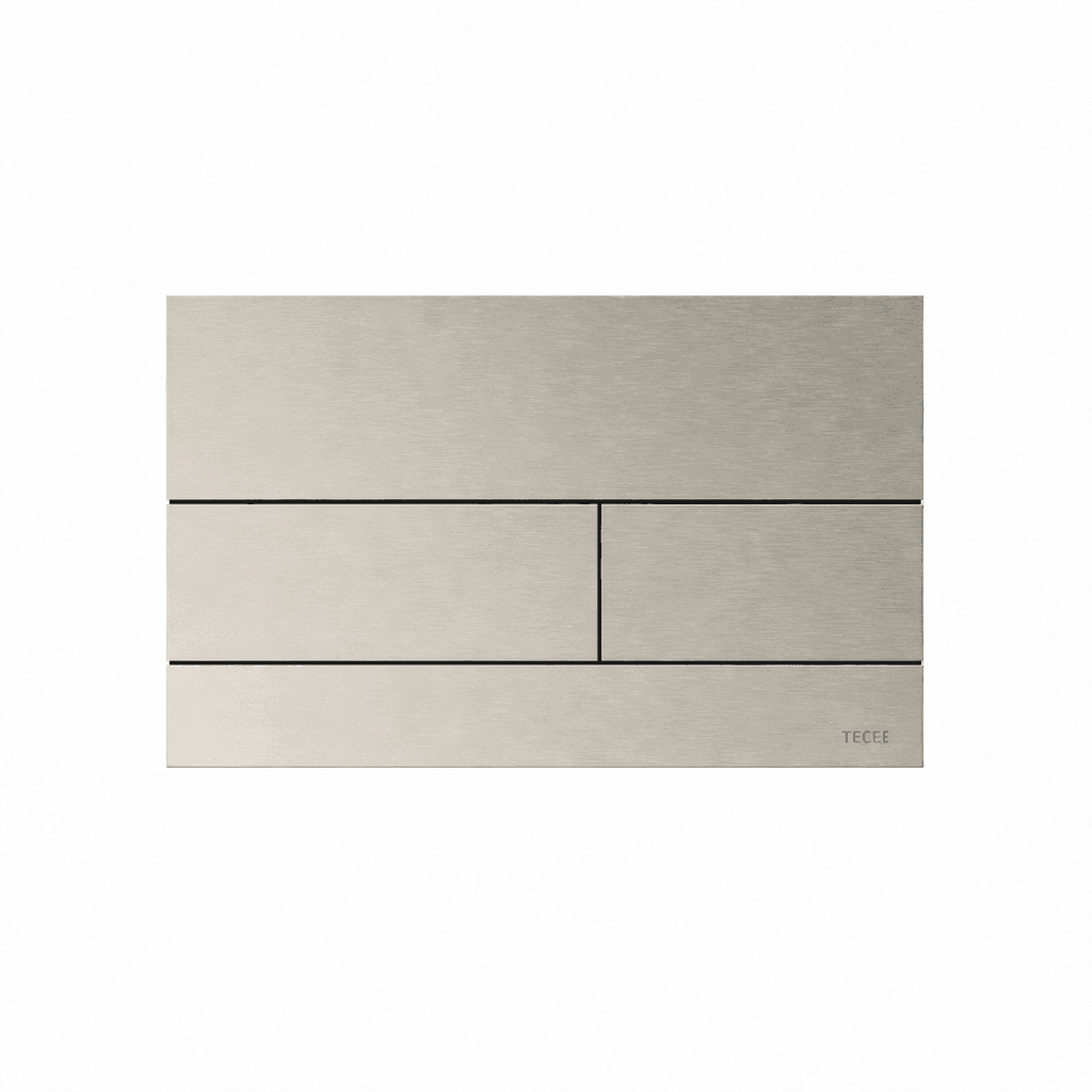 TECESQUARE II METAL - PLAQUE DE DÉCLENCHEMENT WC - INOX - ANTI-TRACE DE DOIGTS - NICKEL BROSSÉ COOL