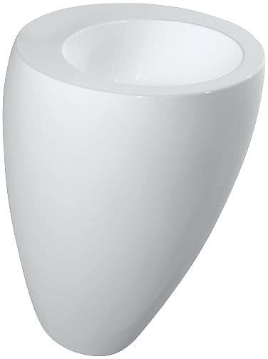 LAVABO + COLONNE ALESSI LAUFEN 52CM SANS TROU BLANC