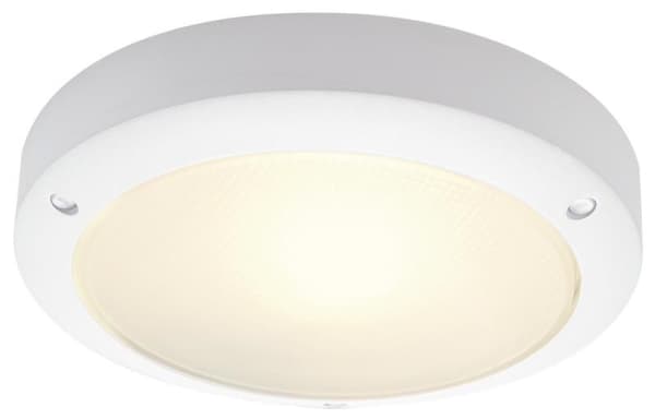 Bulan plafonnier, rond, Blanc, E14, maximum 60W, verre satiné