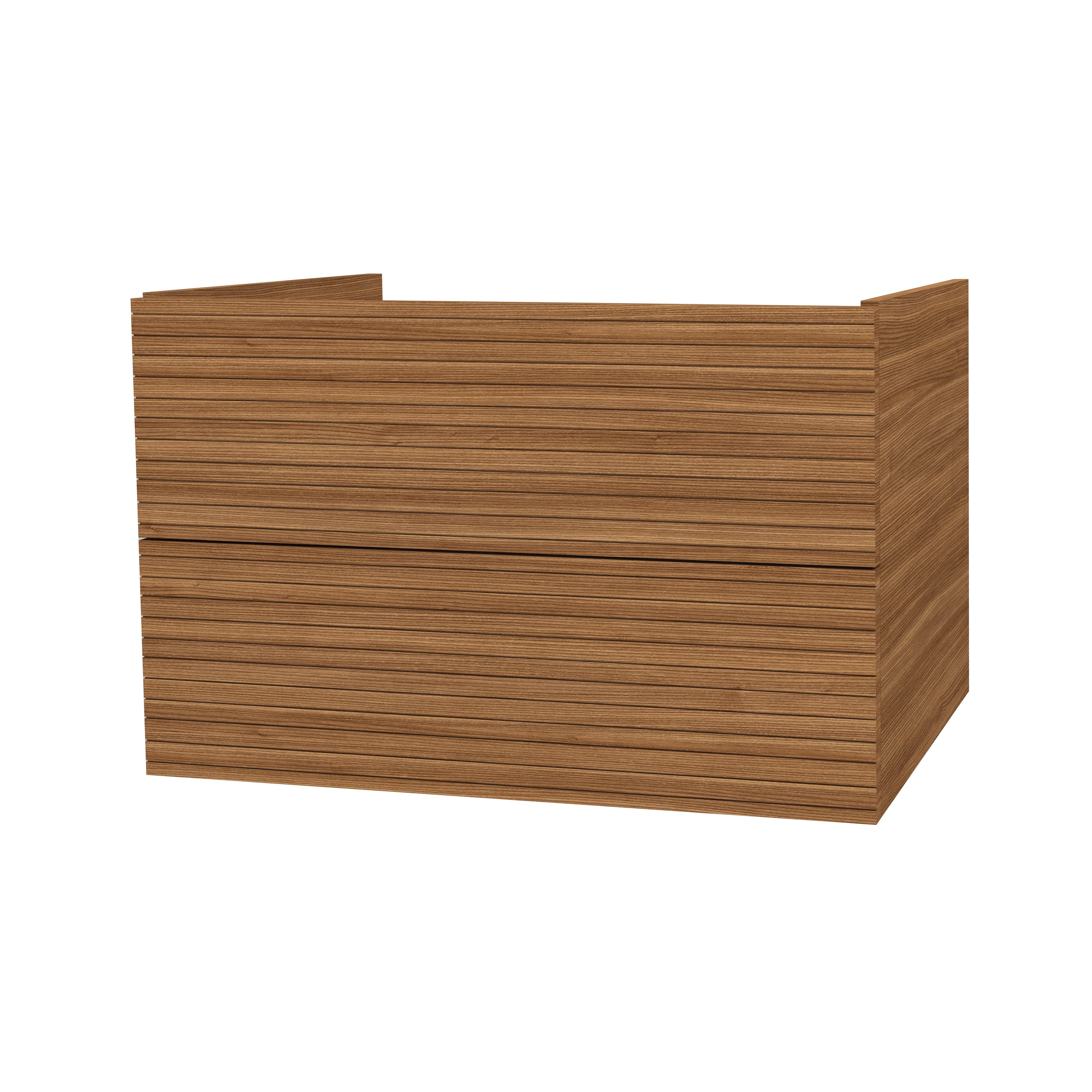 Elite meuble sous-plan avec relief horizontal (80CM) - Marron