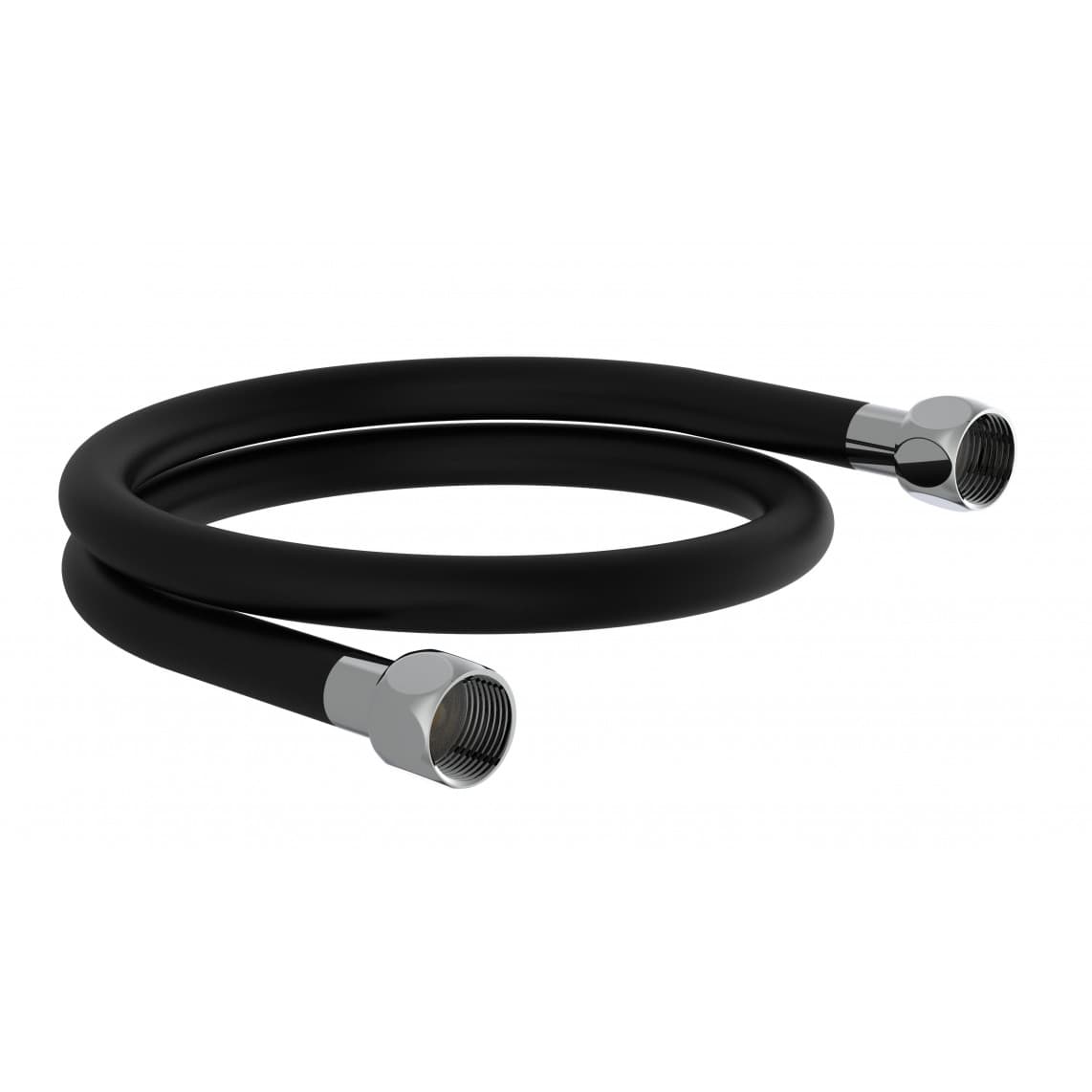 01895 Flexible de douche, 80 cm, plastique, noir, par ex. pour DXLD60088CS