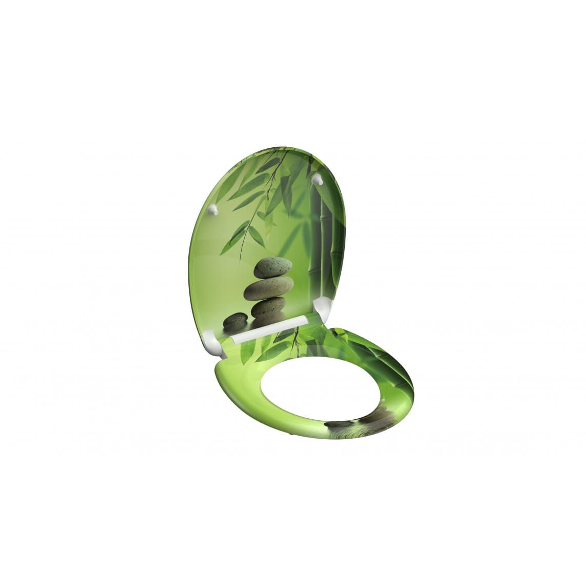 82365 abattant WC en Duroplast GREEN GARDEN, avec frein de chute et déclipsable