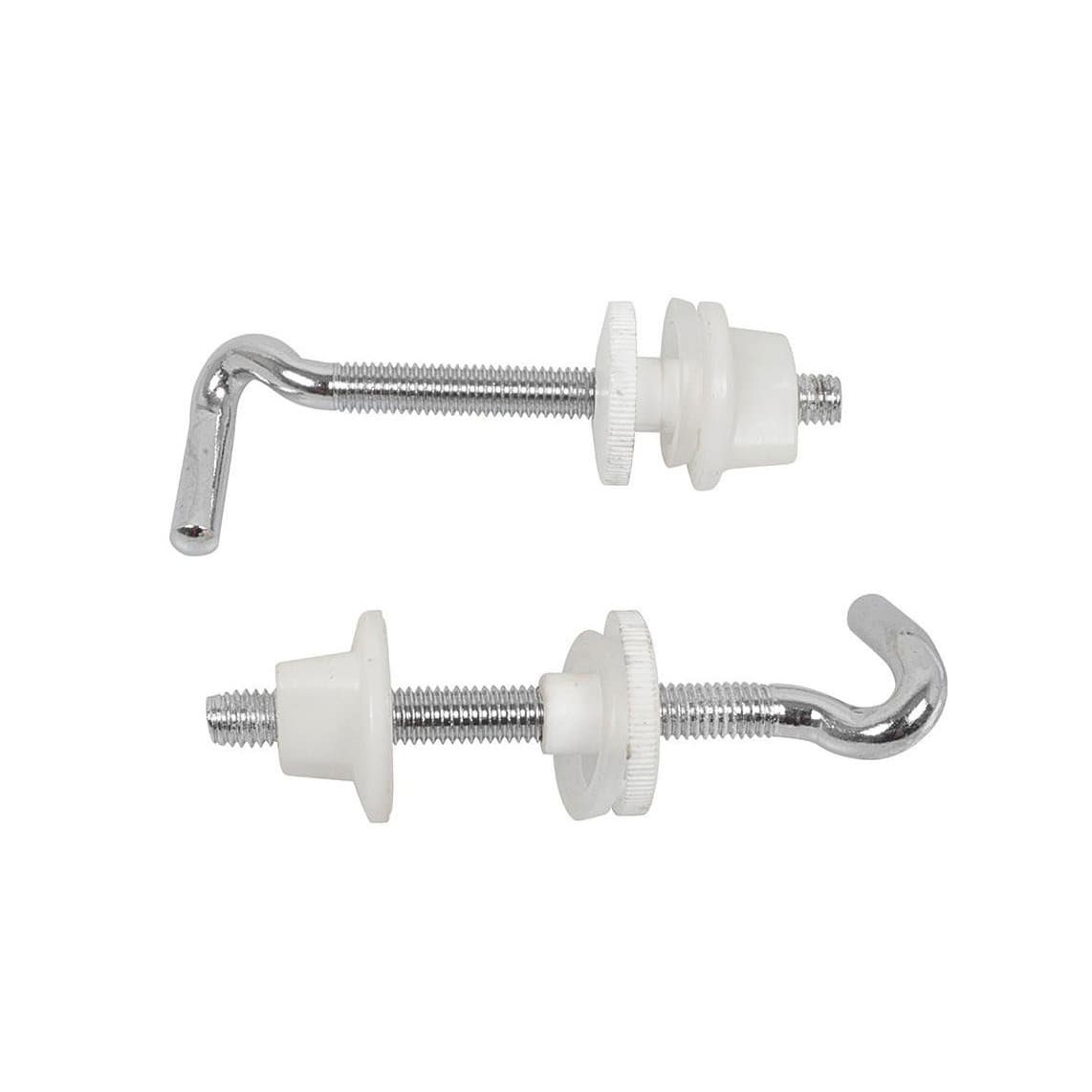 988290113 acier inoxydable abattant WC fixation, chromé, 25 mm, Paar