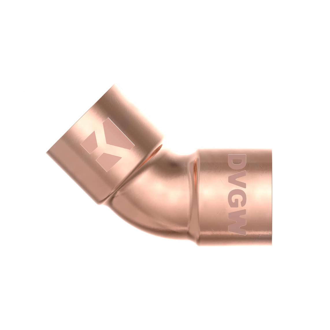 989115055 CU arc 45°, vierge, 28 mm, 2 manchons (5041)