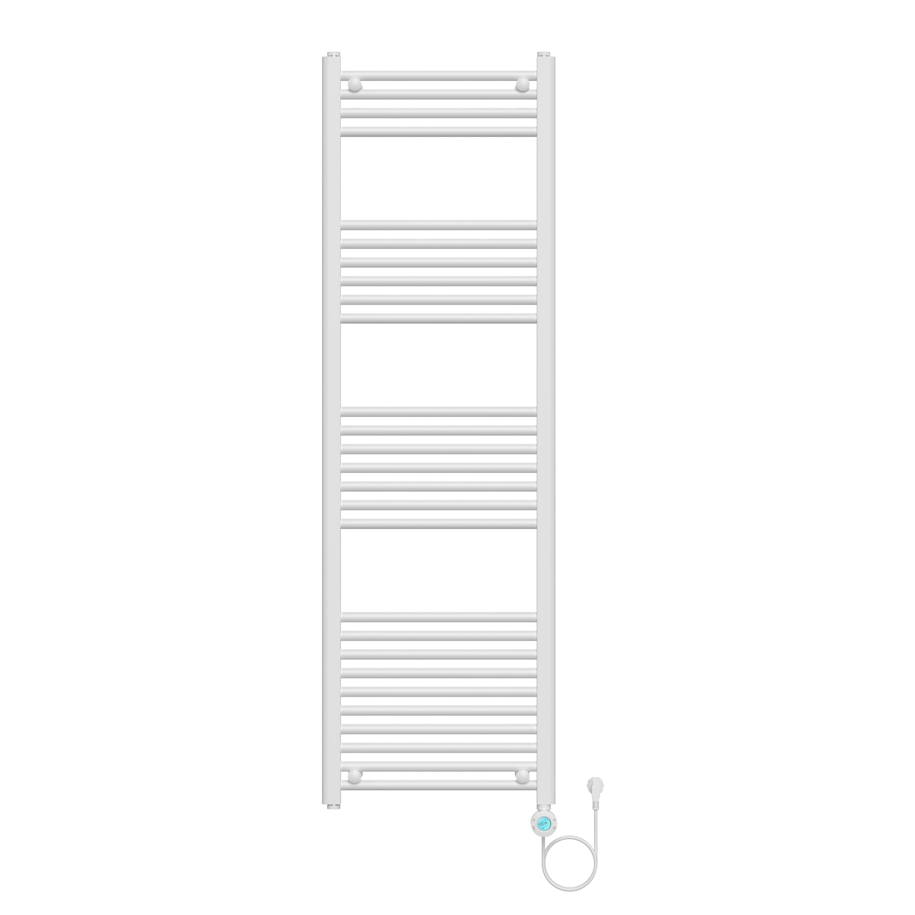 BELRAD SÈCHE-SERVIETTES ÉLECTRIQUE – AVEC THERMOSTAT NUMÉRIQUE PROGRAMMABLE – SMART WIFI - RACCORD À DROITE – 900W – 1600X500 MM – BLANC BRILLANT