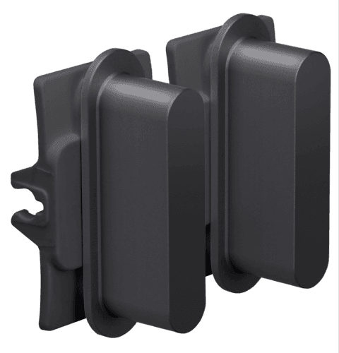 Ensemble Niko Rocker pour des fonctions de commutation double, couleur alu black