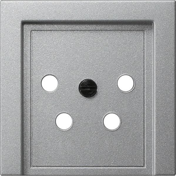 Cache pour boîtier de jonction KPN à 4 pôles teinte Alu