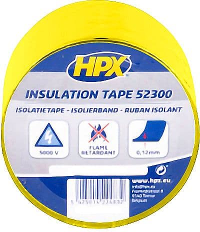 RUBAN D'ISOLATION PVC 5CM 20M JAUNE