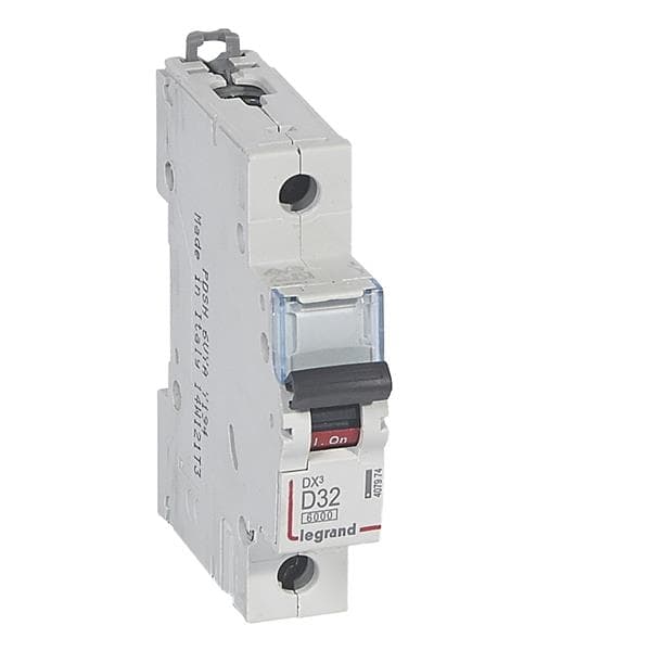 Disjoncteur DX³ 6000A / 10kA 1 pôle courbe D 32A 400V 1 module