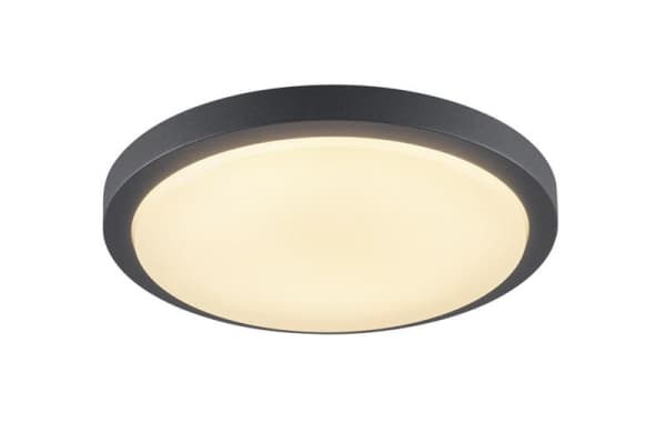 Plafonnier Ainos, Led, 3000K, rond, Anthracite