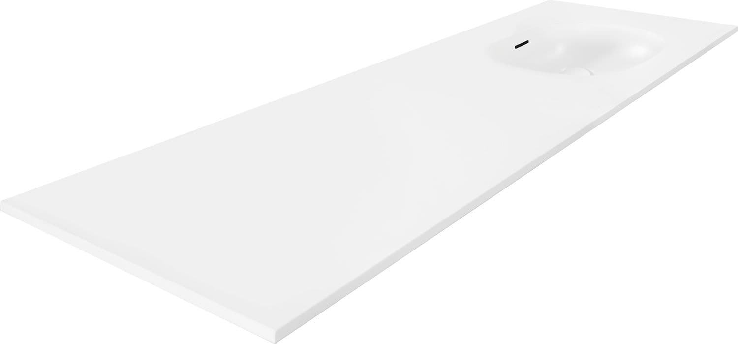 TABLETTE MOLTO/PURO/CRAFT/FOREST 180X50CM 1 LAVABO DROITE XONYX