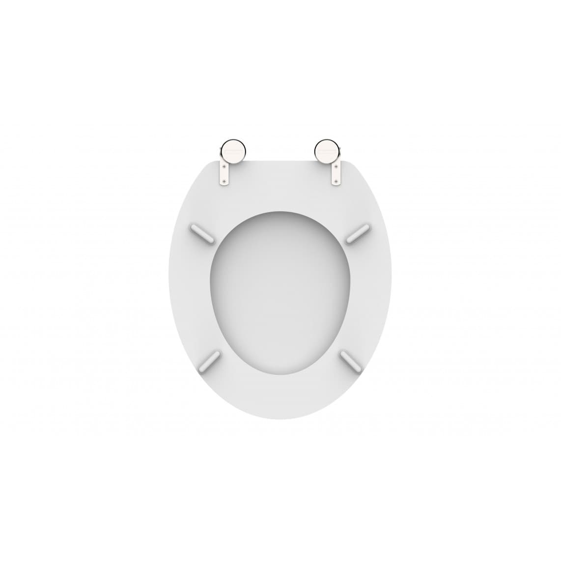 84000 WC-bril met houtkern WHITE