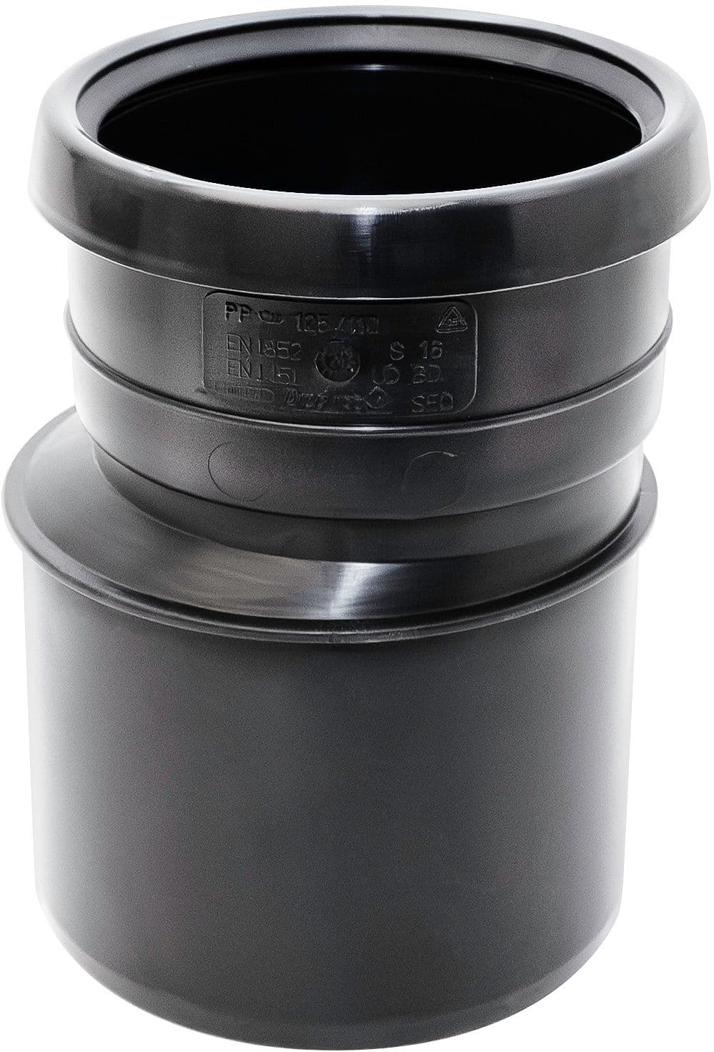 REDUCTION PP MF +JOINT 125-110MM NOIRE