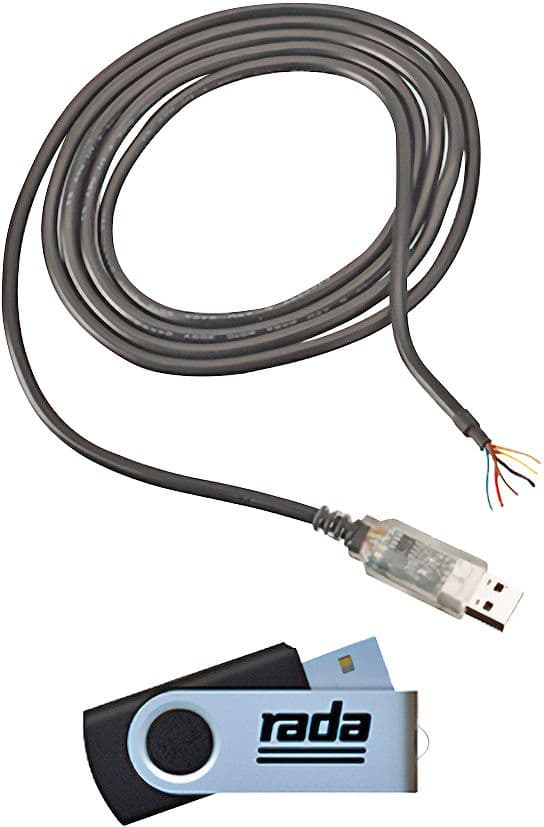 CABLE DE PROGRAMMATION ET LOGICIEL OUTLOOK/SENSE RADA