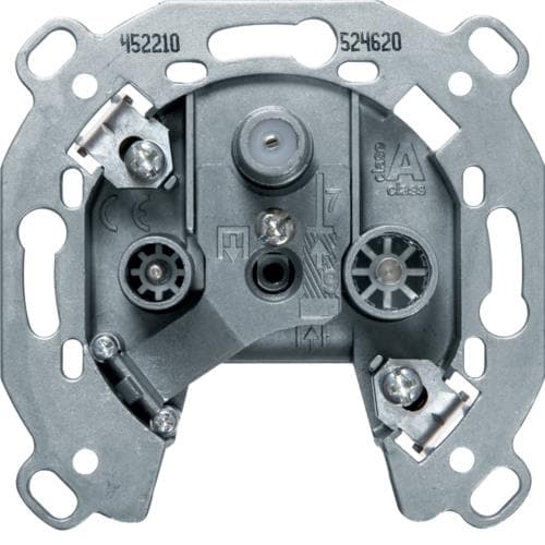 Prise coax FM / TV / SAT Berker Serie 1930 / Glas / R.classic