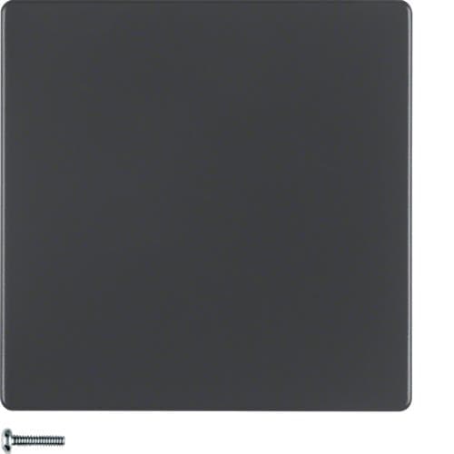 Touche pour variateur électronique universel simple Berker Q.1 / Q.3 Anthracite Velours