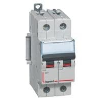 Disjoncteur DX³ 10000A / 16kA 2 pôles courbe B 10A 230 / 400V - 2 modules