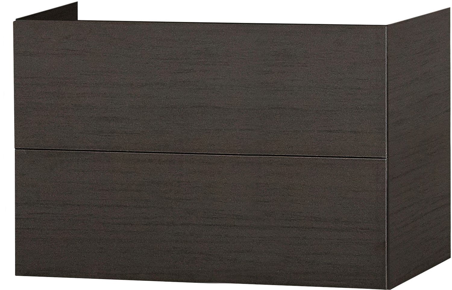 SOUS MEUBLE 2 TIROIR 90CM PUSH-OPEN WENGE