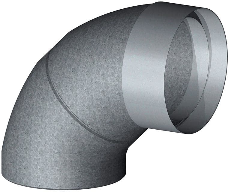 COUDE ISOLE POUR SYSTEME DE VENTILATION D 150-180MM 90°