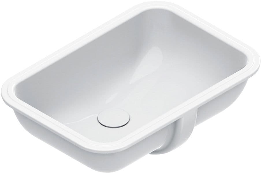 VASQUE A SOUS ENCASTRE ITALY CATALANO CATAGLAZE+ 55X38CM SANS PLAGE ROBINET +TROP-PLEIN BLANC