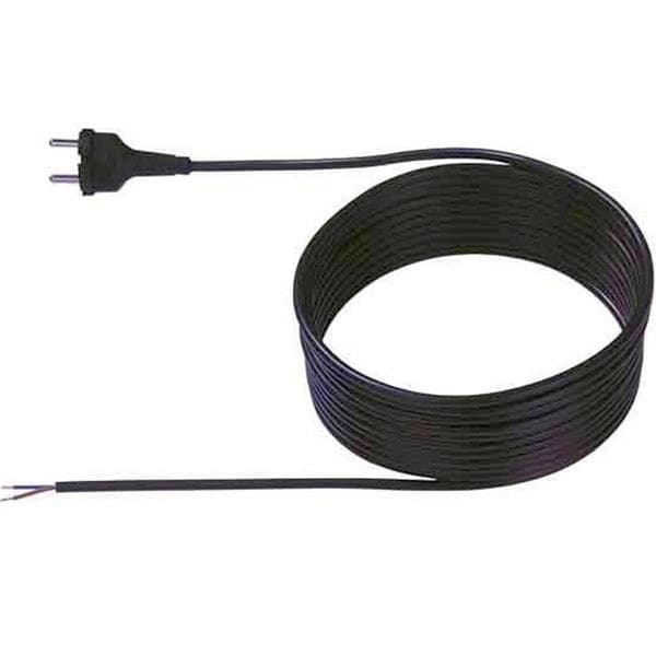 Cordon H05VV-F 2 x 1,0 Noir - 3m