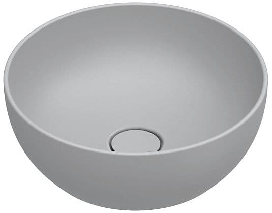 VASQUE A POSER GREEN CATALANO CATAGLAZE+ DIAMETRE 40 H15 SANS TROP-PLEIN CEMENTO SATINATO