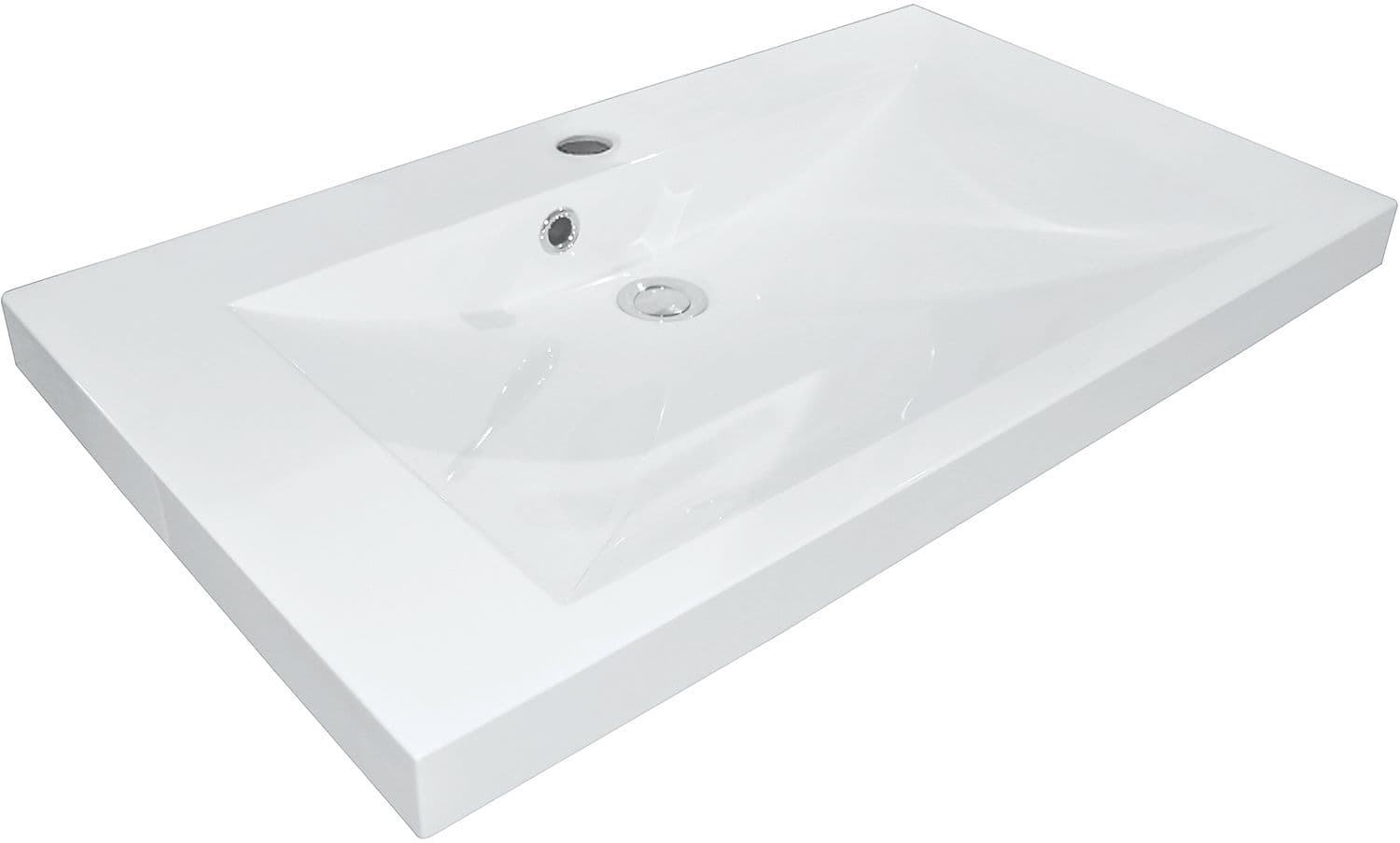 TABLET MARBRE ARTIFICIEL CITA 60X40,6 1 LAVABO BLANC