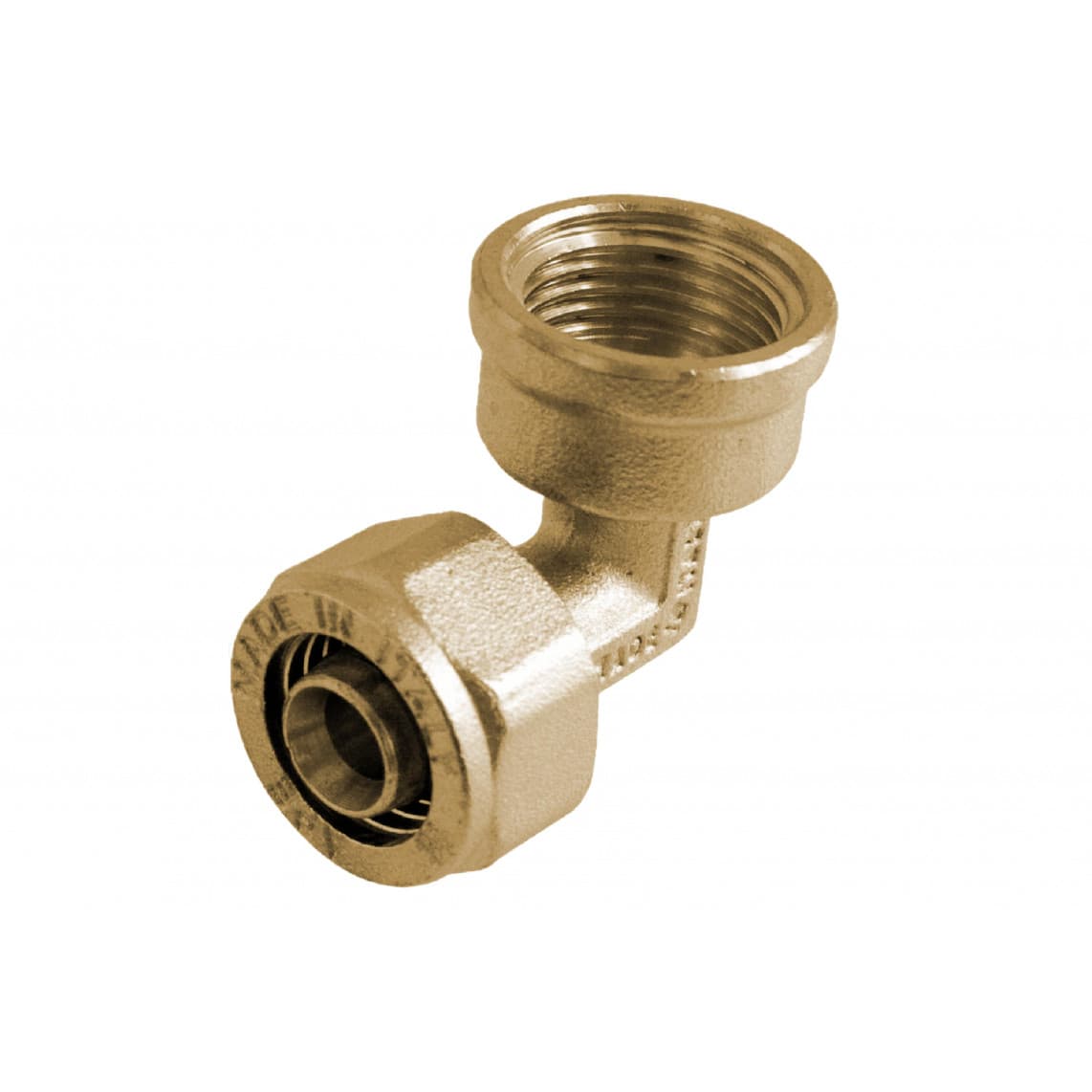 988908655 LT coude 90°, vierge, 26 mm x 1" F, raccord à serrer pour tube multicouche