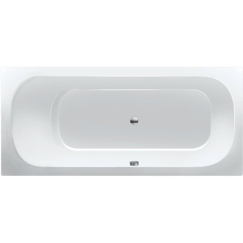 Bad ACRYL twin Dc 170X75 inclusief poten WIT