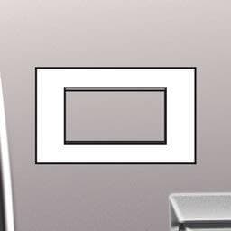 LivingLight - plaque air 4 modules Nickel mat