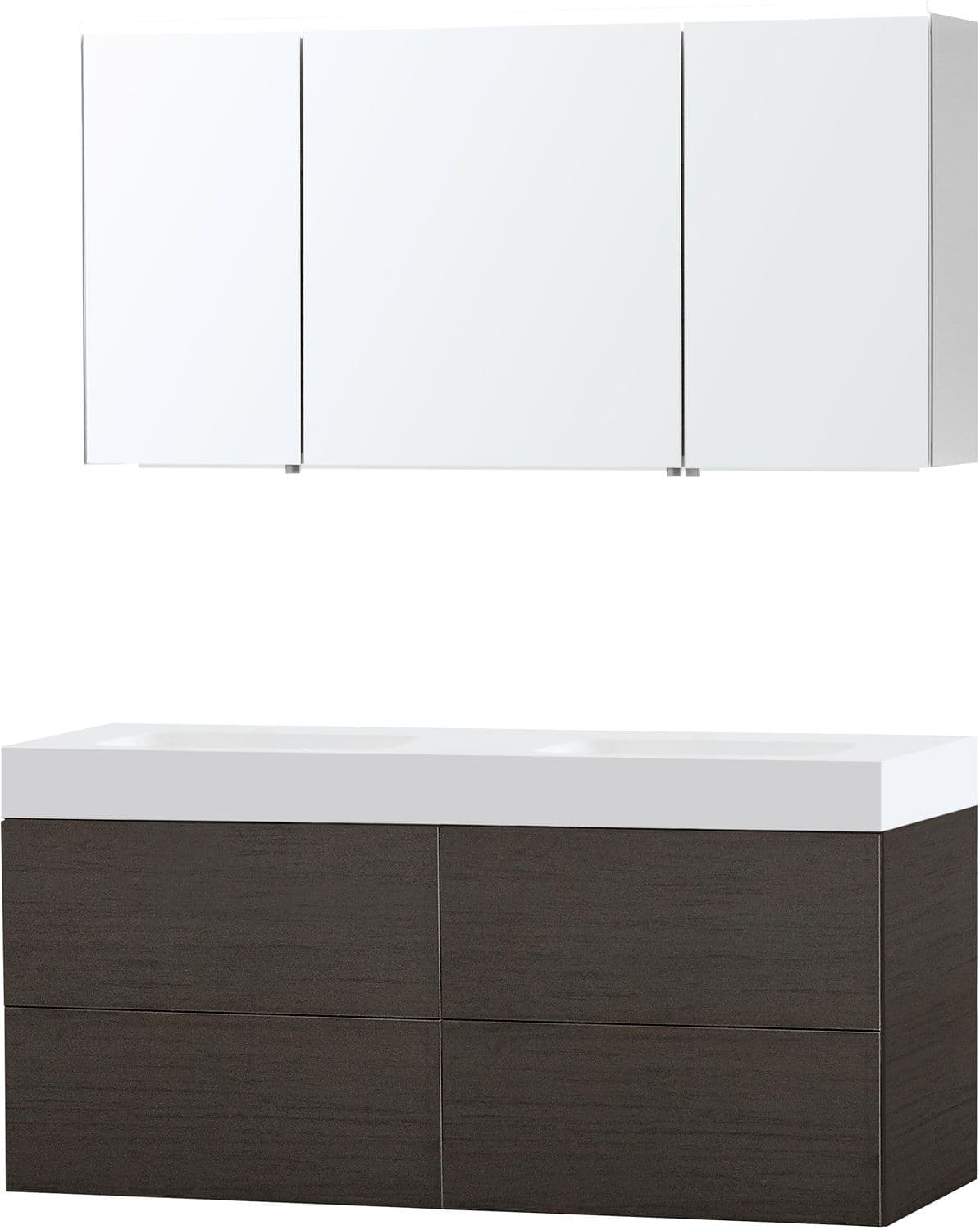 MEUBLE PURO DUO WENGE 140 SOLID PURO ARMOIRE TOILLETTE