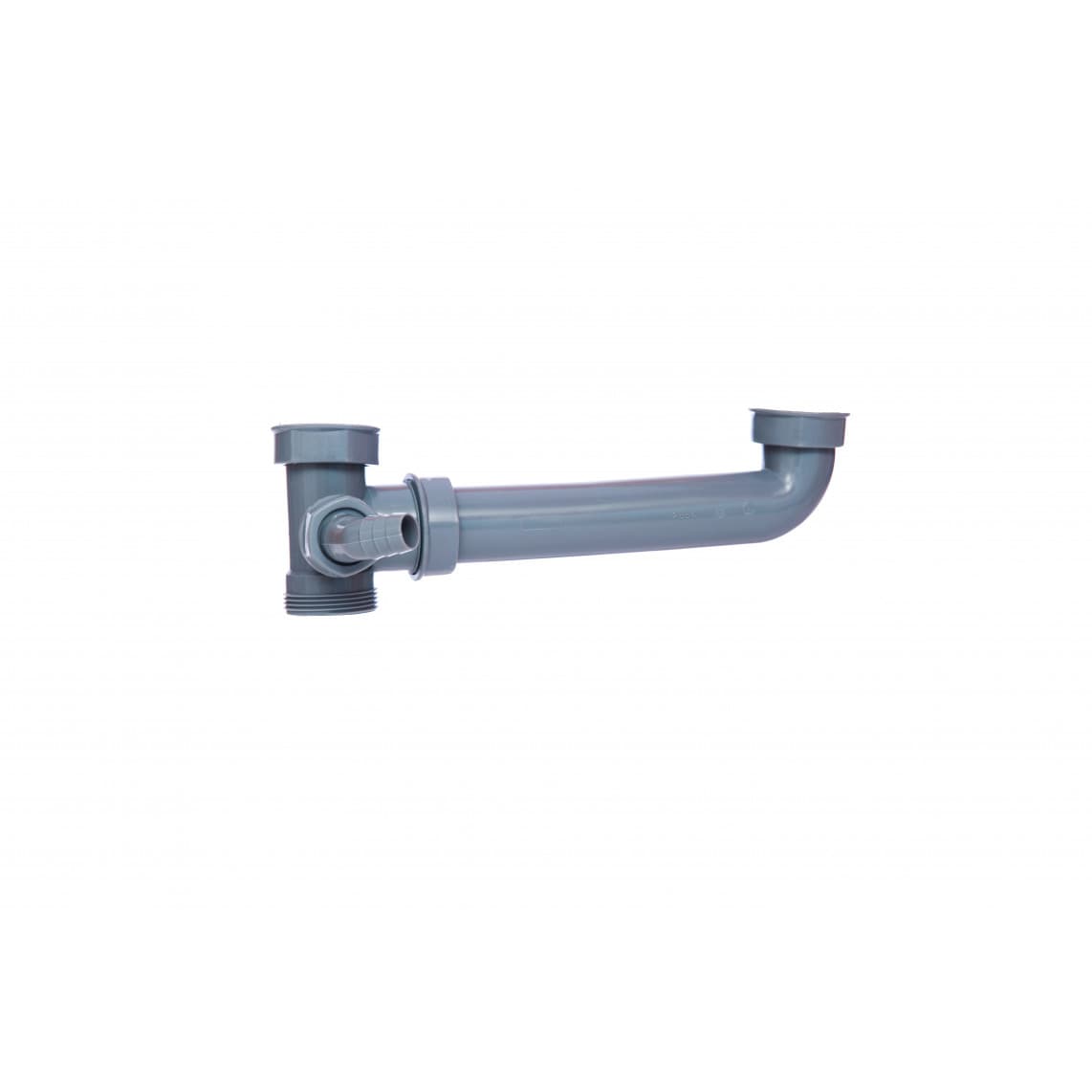 98837049 ECO-SAVE KS Évier double-Raccord d'évacuation, Gris, 1 1/2" x 40 mm, avec 3/4" Raccordement de l'appareil